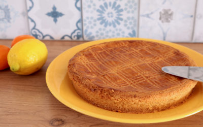 Gâteau basque aux agrumes