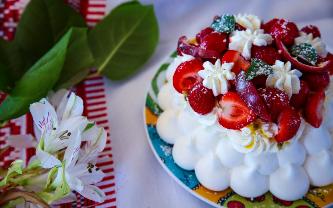 Pavlova aux fruits rouges